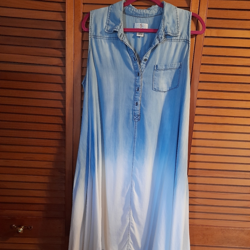 OSO Casuals Dip Dyed A-line Hi-low Dress